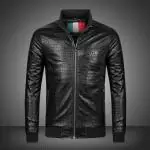 veste philipp plein croco zipper crocodile striae